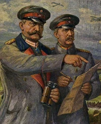 Paul von Hindenburg and Erich Ludendorff