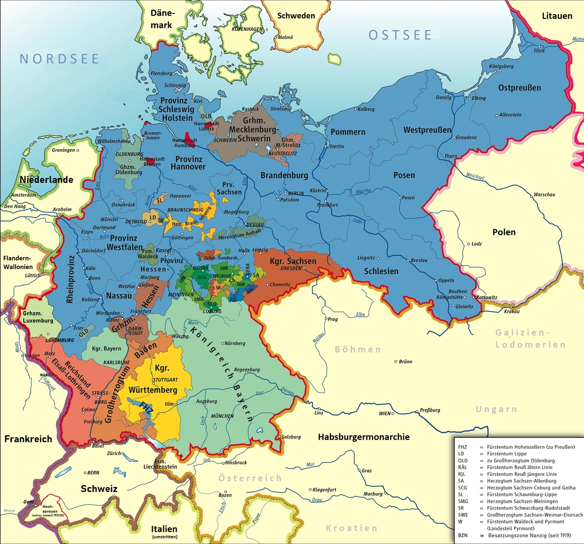 Kingdom Of Bavaria Map States Of The German Empire | The Kaiserreich Wiki | Fandom