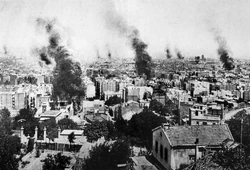 Barcelona in flames during the Semana Trágica of 1909; A well-fitting metaphore for Spain in the late 19th and early 20th century