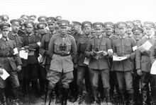 Seeckt with German officers at maneuvers in Thuringia, 1925