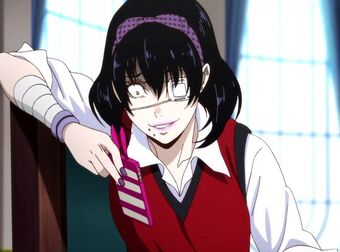 Midari Ikishima Kakegurui Wikia Fandom - mad black haired anime girl jpg roblox