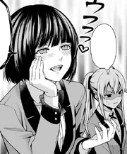 Chitose fantasizing about love.