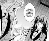 Tsuzura daje Mary jej pieniądze