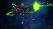 Valvrave I firing away with it's Vurutoga.