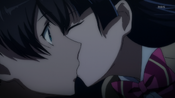 Saki kissing Haruto
