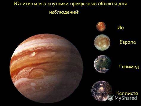 Взаимное расположение спутников юпитера
