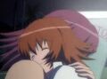 Sora and Rosetta embraced in a hug