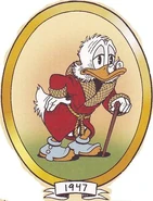 Joakim 1947.jpeg (31 kbyte) Joakim von Anka 80 år, 1947. Världens rikaste man, men är ensam, gammal och dyster.