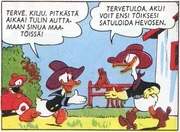 Ur Kalle Anka som cowboy (på finska).