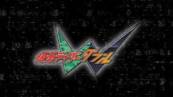 Kamen Rider W title card