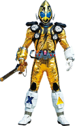 Kamen Rider Fourze Elekstates wielding Billy the Rod