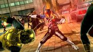 H9fR78G.jpg (110 KB) Den-O in Climax Form fighting some Leo Soldiers and Riotroopers alongside Kamen Rider Zeronos in Zero Form.