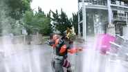 Boost Hammer Grand Victory (Step 12: Swing creating blast of air)