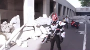 Ace transforms into Kamen Rider Geats.