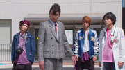 Gentaro with Ryuga and Emu