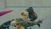 Jaguarman and Ghoster (Kamen Rider Taisen)