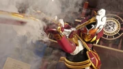 Reika as Kamen Rider Sabela.