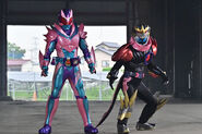 3 octobre 2021 Épisode 5 : Un Rider qui Change la Donne ! Qui est ce Rider Traître !? Scénariste : Kinoshita Hanta Réalisateur : Kamihoriuchi Kazuya