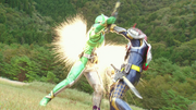 Bujin Gaim defeated Bujin W