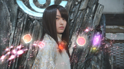 Freya shows the items needed to manifest some of the Kamen Rider Eyecons.