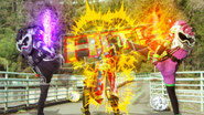 Maximum Mighty Critical Finish (Ex-Aid and Genm) (Step 5: Repeated side kicks)