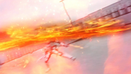 Gouka Daikakumei (Version 1) (Step 2: Flaming horizontal slash)