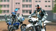 Fourze and Meteor at the Amanogawa High School.