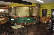 The cafe's interior.