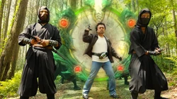 Kagen's transformation background effect, resembles Shin's Third Eye, ZO's Red Core and J's J-Spirit.