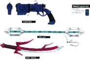 Taros' Weapons concept art