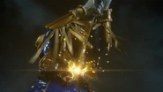 Beast Hyper stabs the Hamel Cane into his Beast Driver