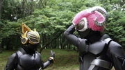 Kamen Rider Na-Go teams up with Mary.