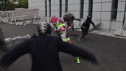 Ex-Aid fight in Heisei Generations Forever