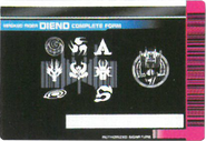 Diend Complete Card (Back)