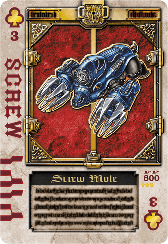 KRBl-Screw Mole Rouse Card