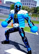 Specter Newton Damashii wearing the "gloves".