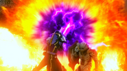 Bakuen Gurenzan (Version 1) (Step 6: Gigantic fireball pushing)