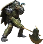 Shinmugurun wielding the Dimubu