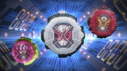 The normal closing screen with the Zi-O Ridewatch...