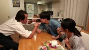 Nozomu with his family.