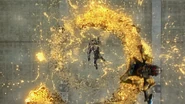 Scrap Finish/Twin Finish (Robot + Robot) (Step 6: Leaping above enemy)