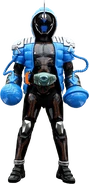 Ghost Newton Damashii wearing the "gloves".