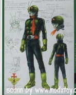 Kamen Rider 2 concept art (The First)