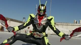 Kamen Rider Zero-Three wielding the Buaruku Sabers