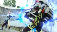 Gamedeus Cronus attacking with electricity