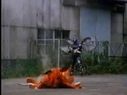 Mega Blue Beetleborg's cameo.