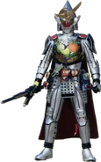 Gaim Kiwami Arms wielding the Musou Saber