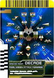 KRDCD-Final Kamen Attack FormRide Decade Rider Card