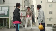 Hideo reunites with his time-displaced father.