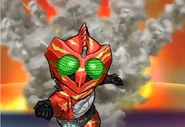 Kamen Rider Amazon Alpha using Violent Slash